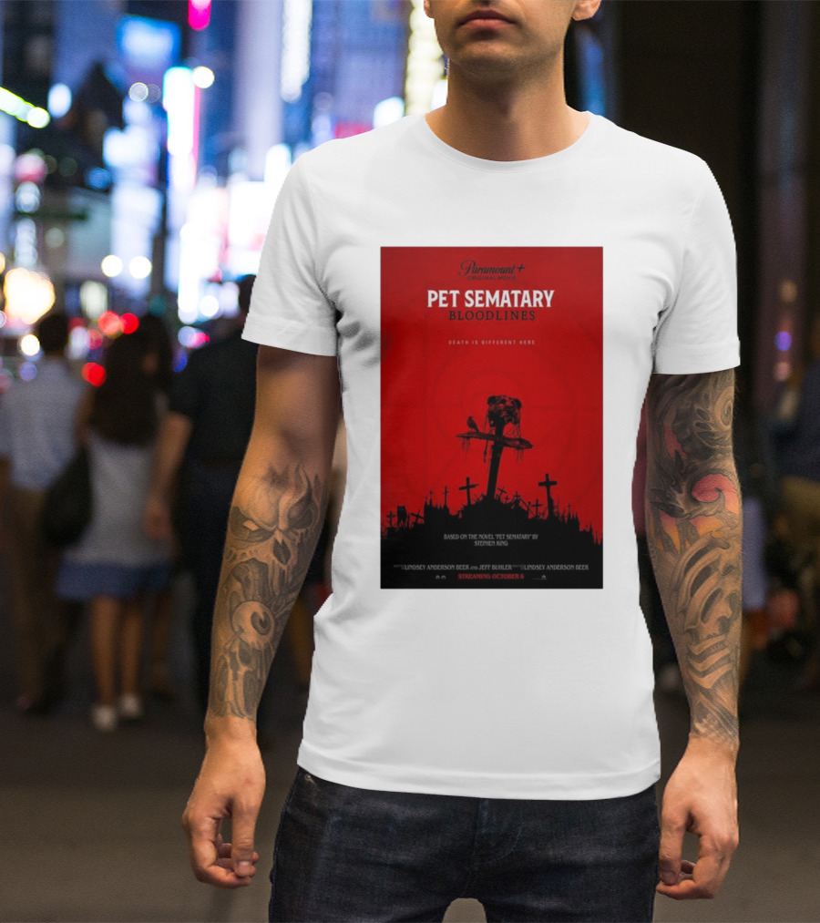 Paramount+ Original Movie Pet Sematary Bloodlines Death Is Different Here Streaming October 6 Based On The Novel By Stephen King T-Shirt