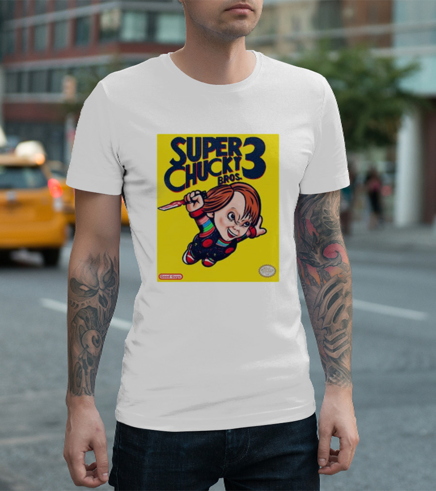 Super Chucky Bros 3 Good Guys Retro Game T-Shirt