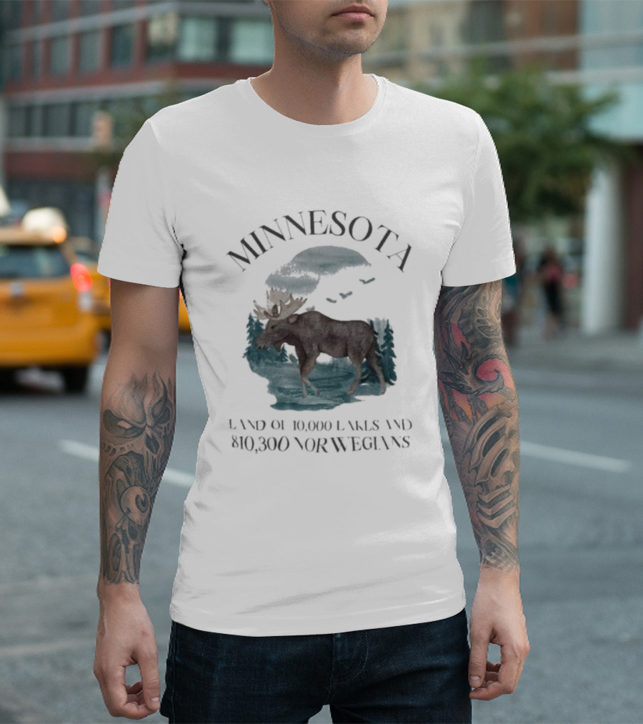 Minnesota Land Of 10000 Lakes And 10000 Norwegians T-Shirt