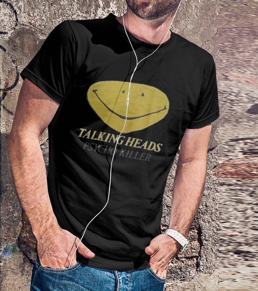 Talking Heads Smiley Face Psycho Killer T-Shirt