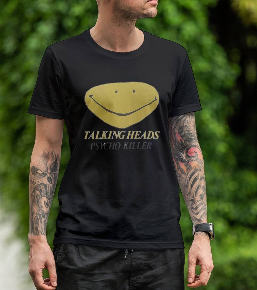 Talking Heads Smiley Face Psycho Killer T-Shirt