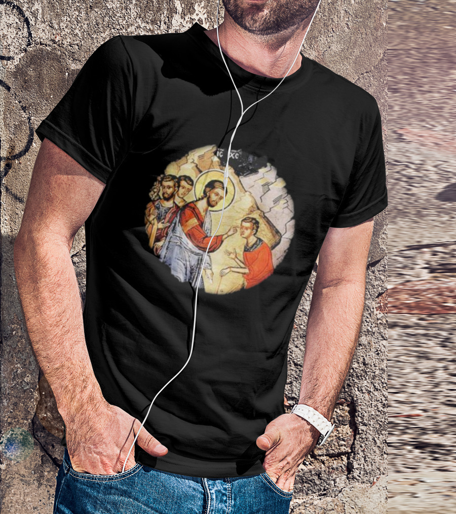 IC XC Jesus Byzantine Icon Healing Scene T-Shirt