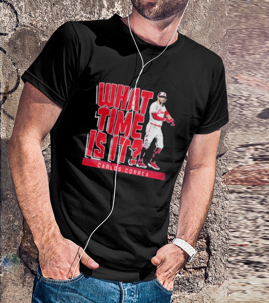 What Time Is It Carlos Correa Minnesota Baseball T-Shirt