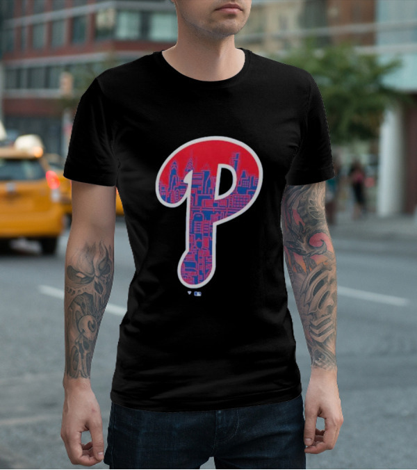 Philadelphia Phillies City Skyline P T-Shirt
