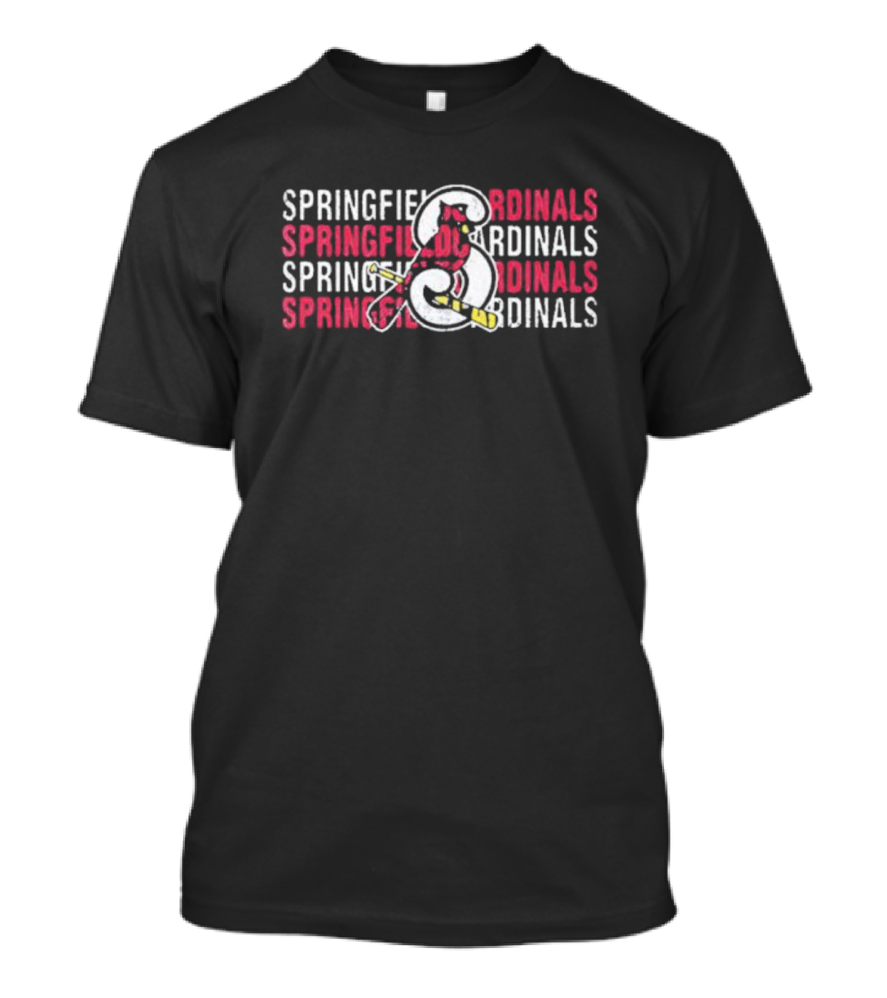 Springfield Cardinals Repeating Logo 108 Stitches T-Shirt
