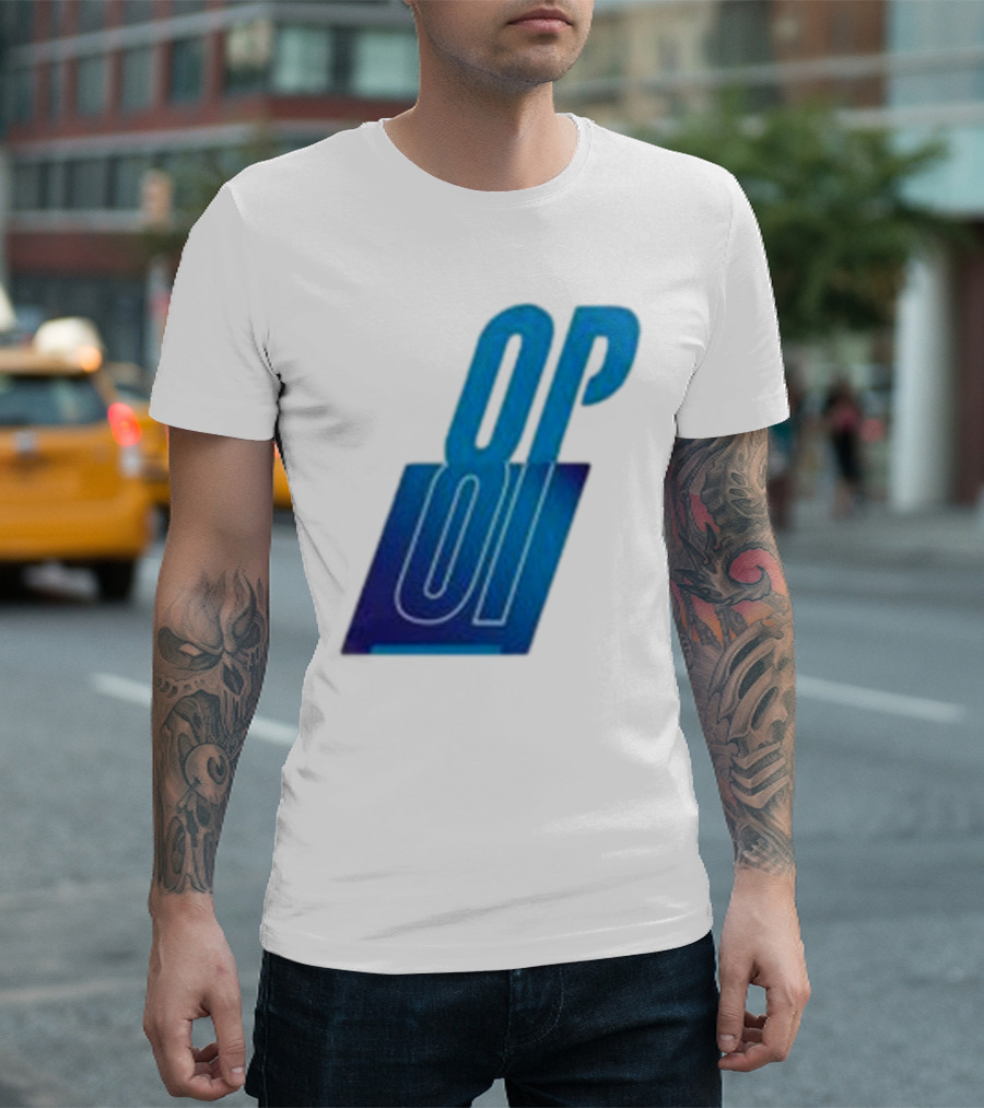 Oscar Piastri OP Blue Logo Motif T-Shirt