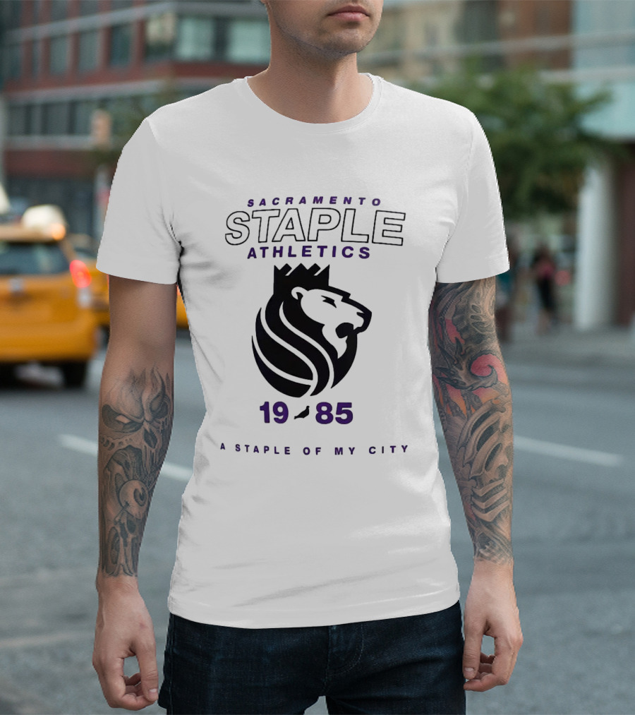 Sacramento Kings NBA X Staple Athletics 1985 A Staple Of My City T-Shirt