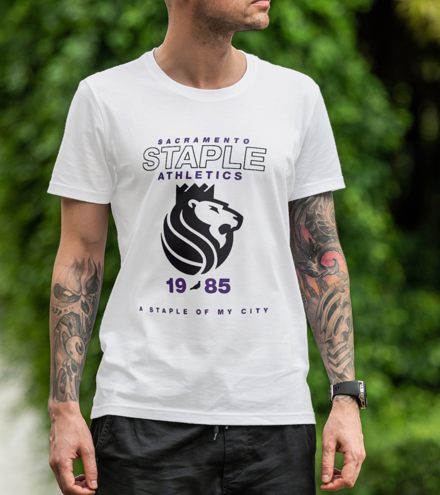 Sacramento Kings NBA X Staple Athletics 1985 A Staple Of My City T-Shirt