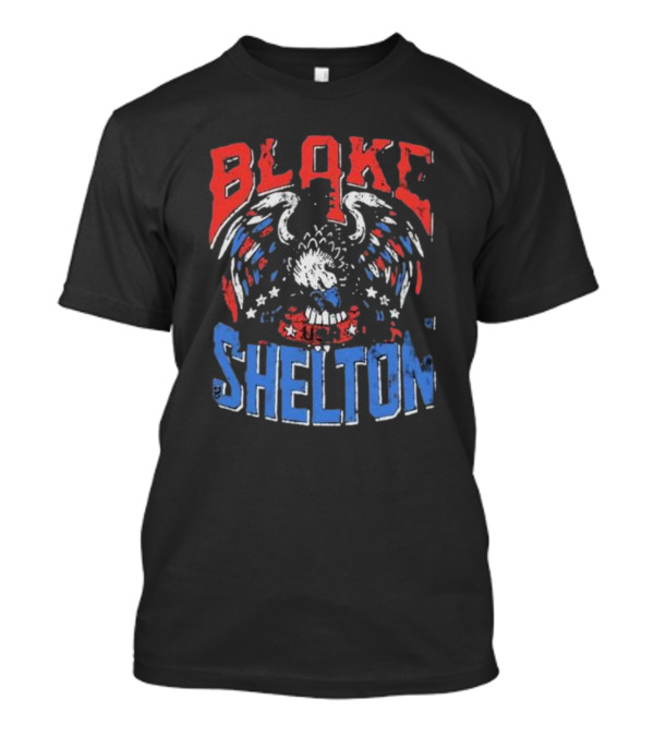 Blake Shelton USA Patriotic Black Eagle T-Shirt
