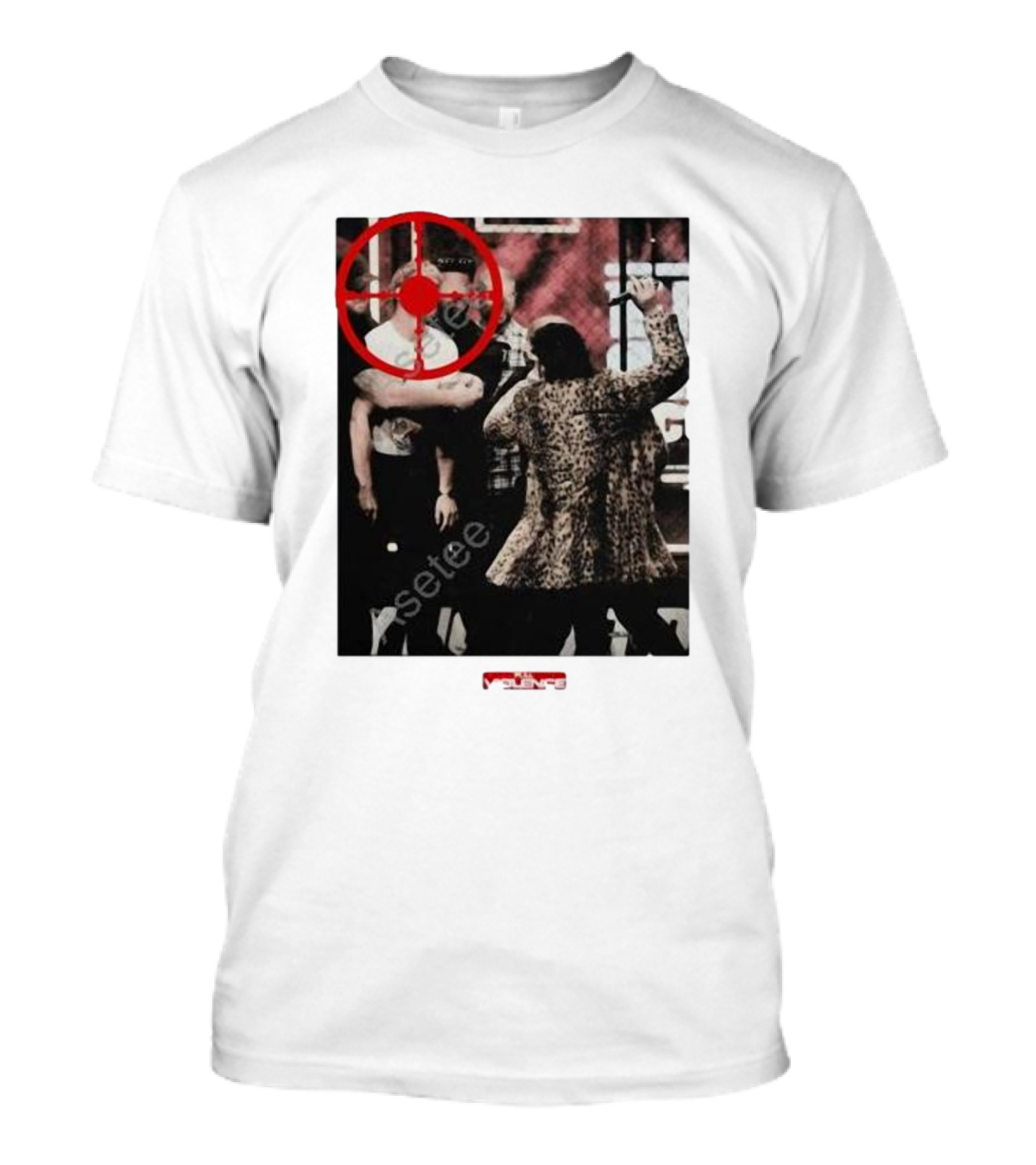 Dillon Danis X Full Violence Bullseye Target Red Circle T-Shirt