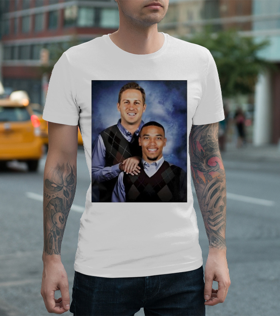 The Goff And Amon-Ra Step Brothers Portrait T-Shirt