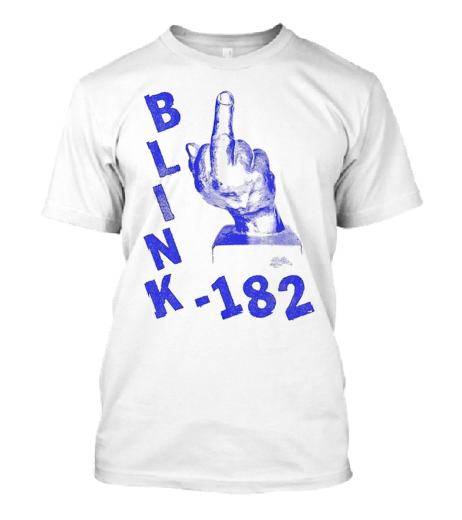 Blink 182 Blue Middle Finger T-Shirt
