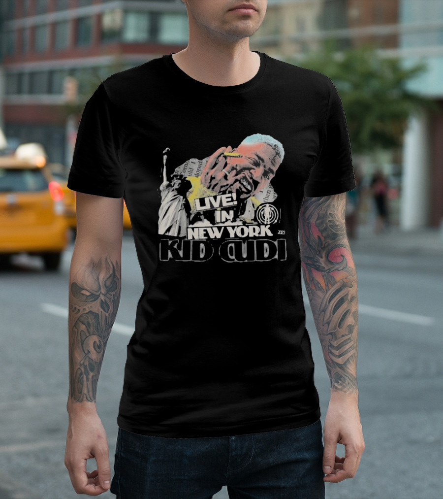 Live In New York Kid Cudi Doron Statue Of Liberty T-Shirt