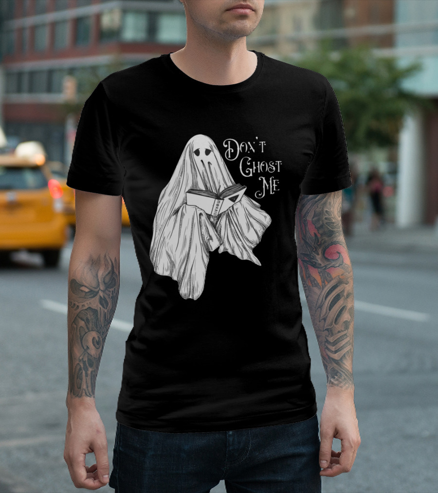 Morbid Don't Ghost Me Halloween Ghost Reading Book T-Shirt