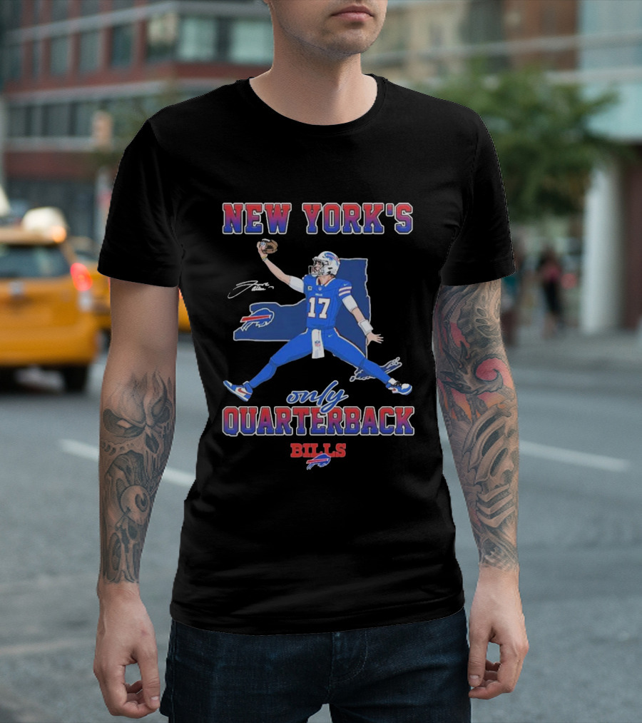 New York's Only Quarterback Buffalo Bills 17 T-Shirt