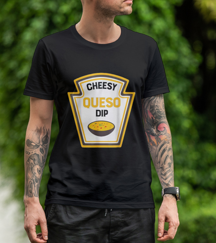 Cheesy Queso Dip Condiments Halloween Costume T-Shirt