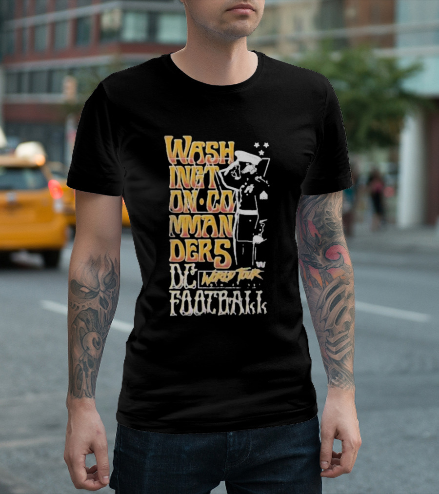 Washington Commanders DC World Tour Football T-Shirt