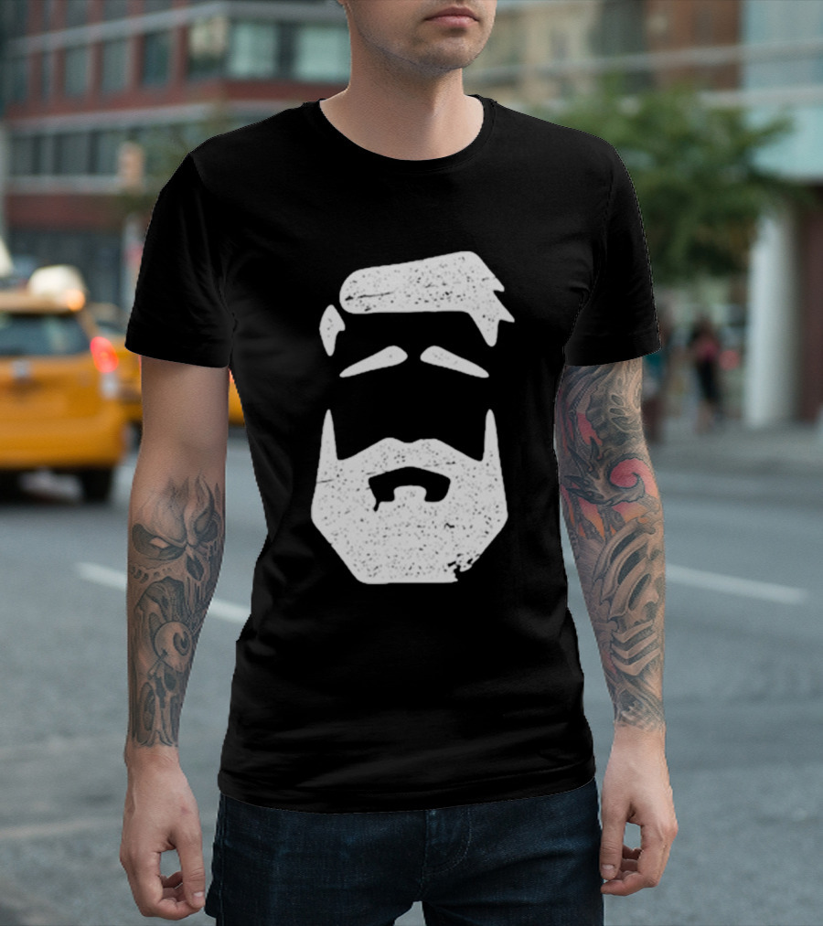 Better Man Beard Textured Face T-Shirt