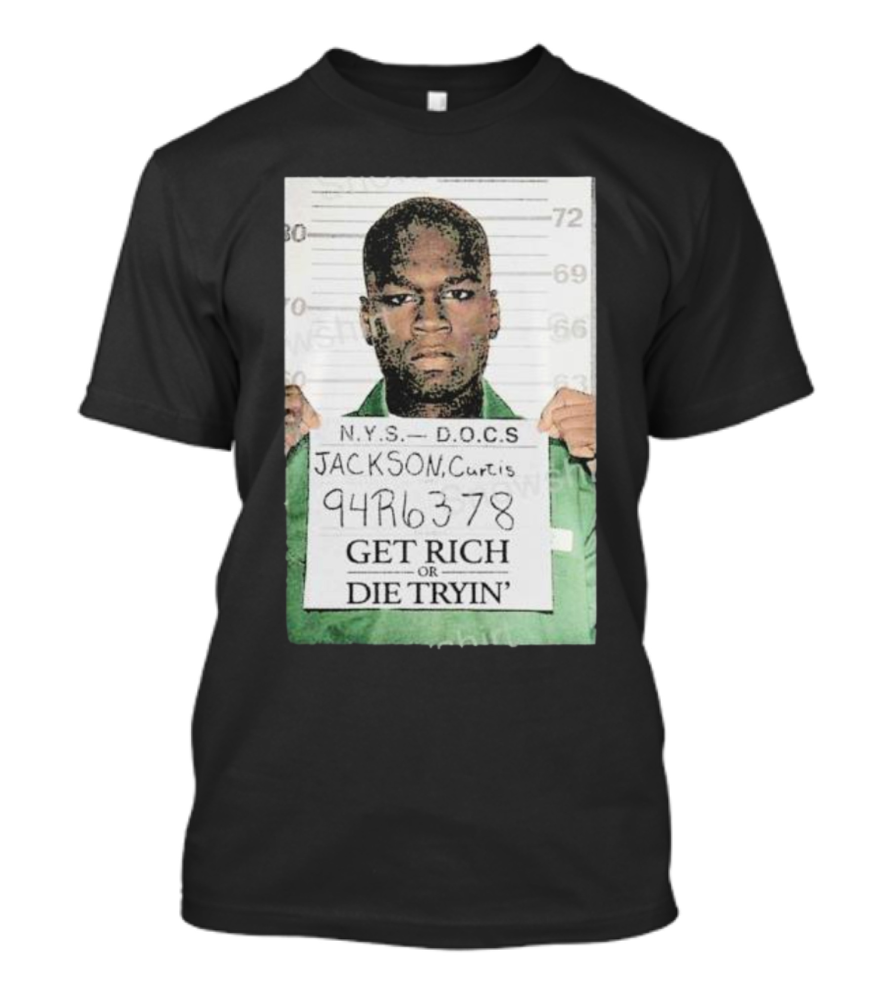 Dababy 50Cent G Unit Curtis Jackson Mugshot Get Rich Or Die Tryin T-Shirt
