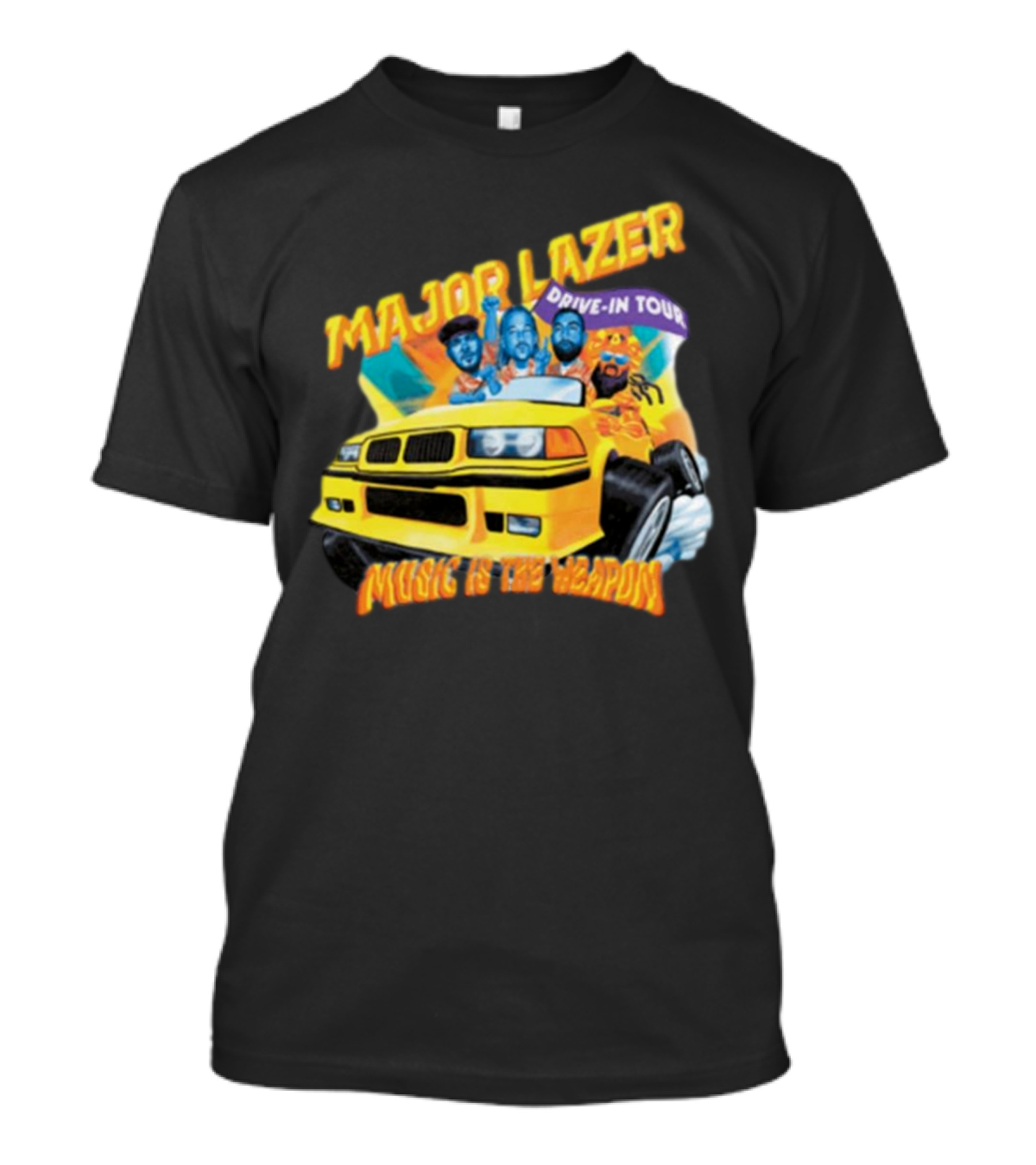 Major Lazer Drive-In Tour Music Is The Weapon T-Shirt