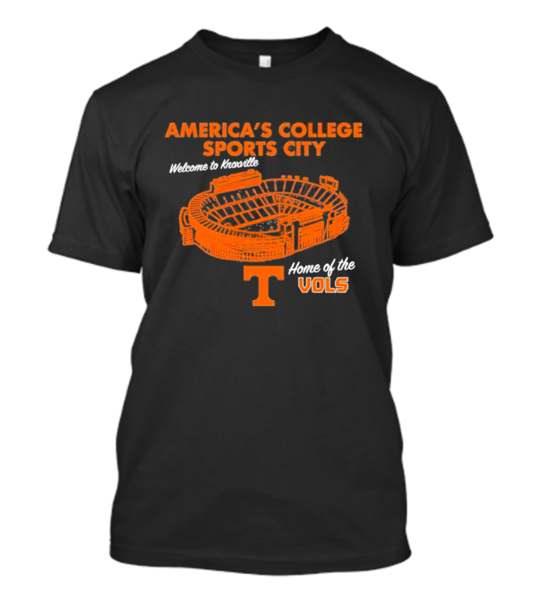 America's College Sports City Welcome To Knoxville Home Of The Vols T-Shirt