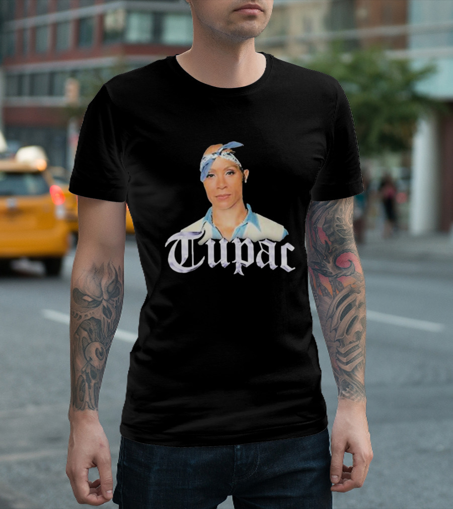 Tupac Blue Bandana Bust T-Shirt