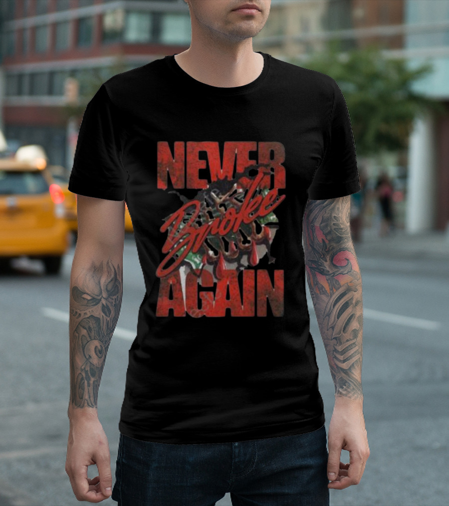 Never Broke Again Seafoam Yb Money T-Shirt