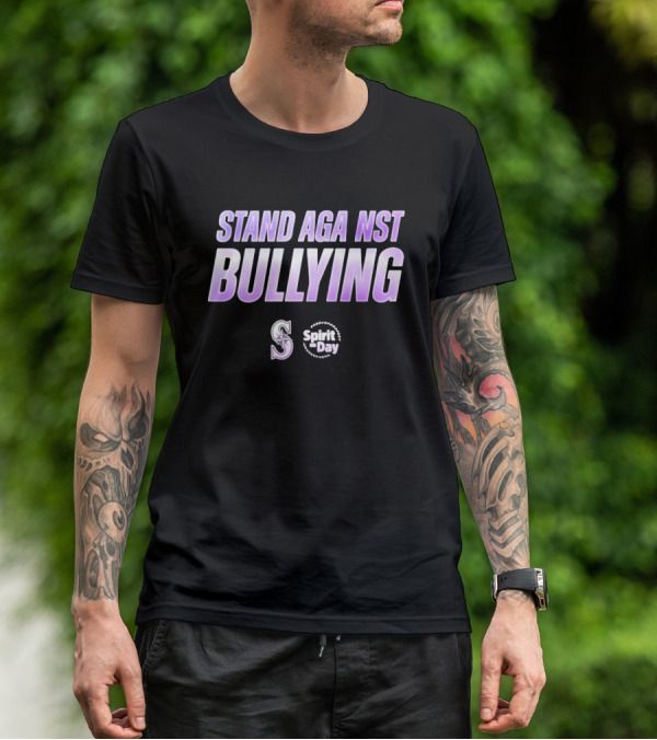 Stand Against Bullying Spirit Day Seattle Mariners T-Shirt