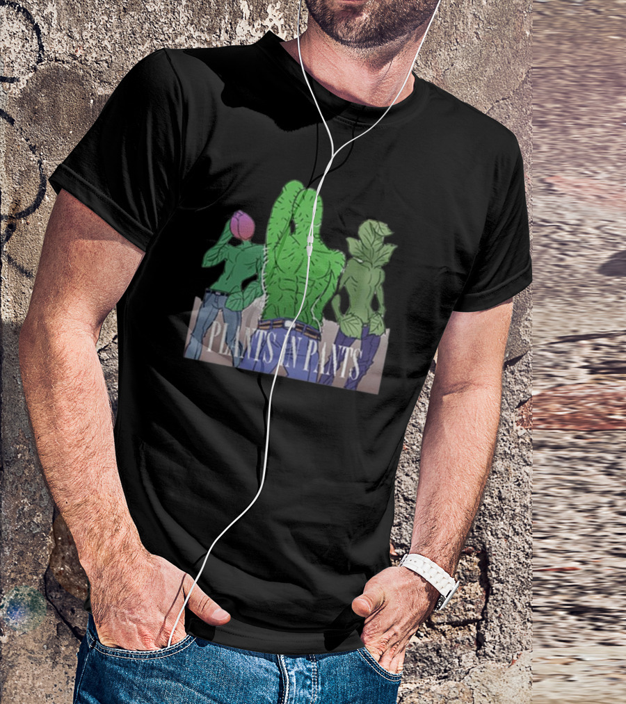 Plants In Pants Green Boyband Trio T-Shirt