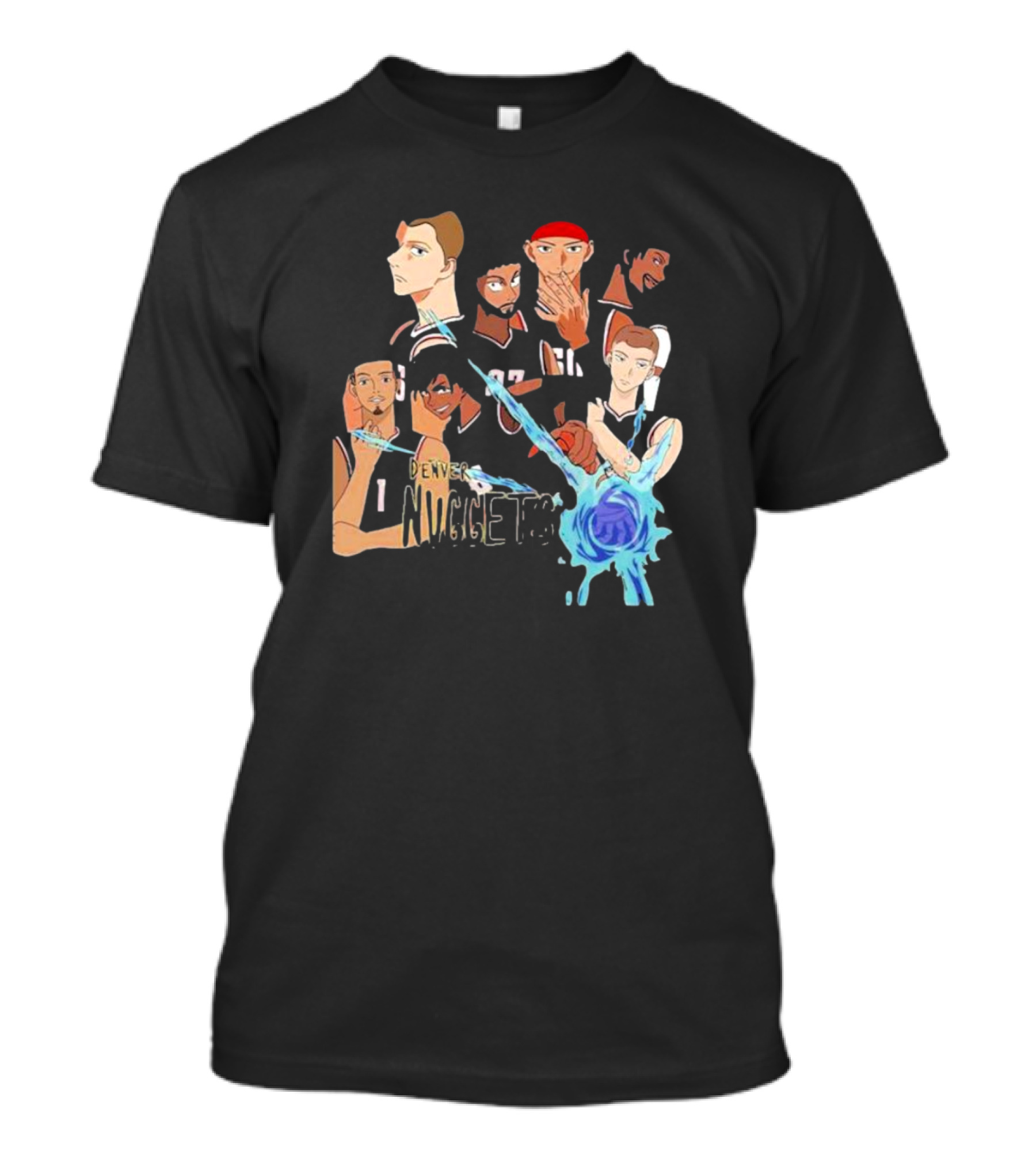 Denver Nuggets NBA Anime Team Crossover T-Shirt