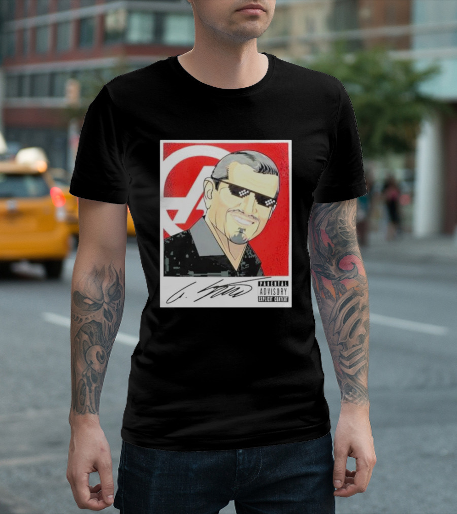 Haas F1 Team Guenther Steiner Parental Advisory Signature T-Shirt