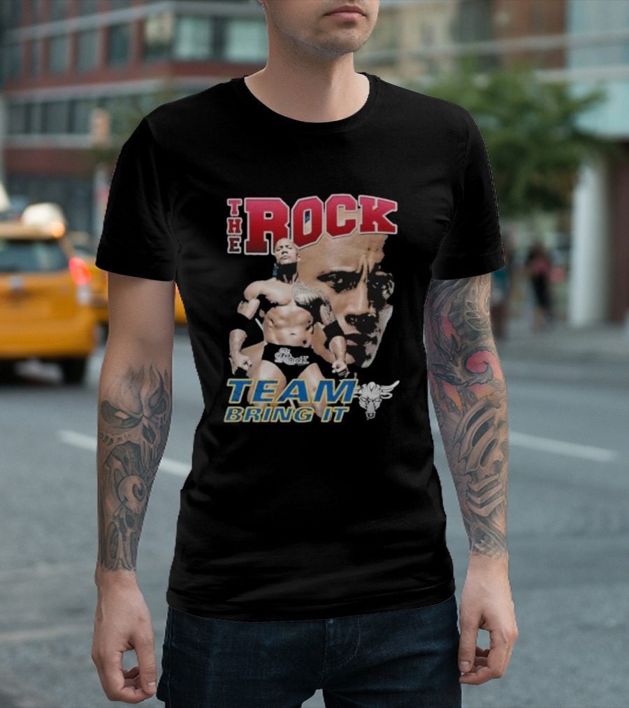 The Rock Team Bring It Bull T-Shirt