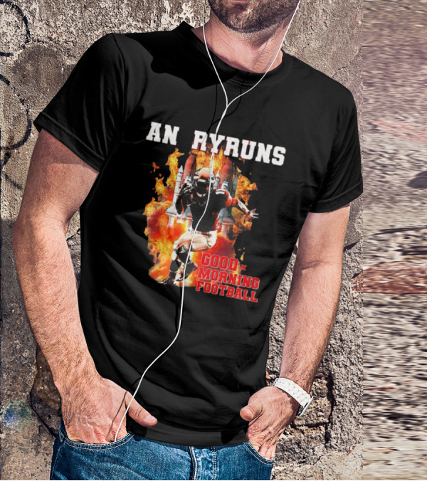 Angry Runs Good Morning Football Explosive Football Action T-Shirt