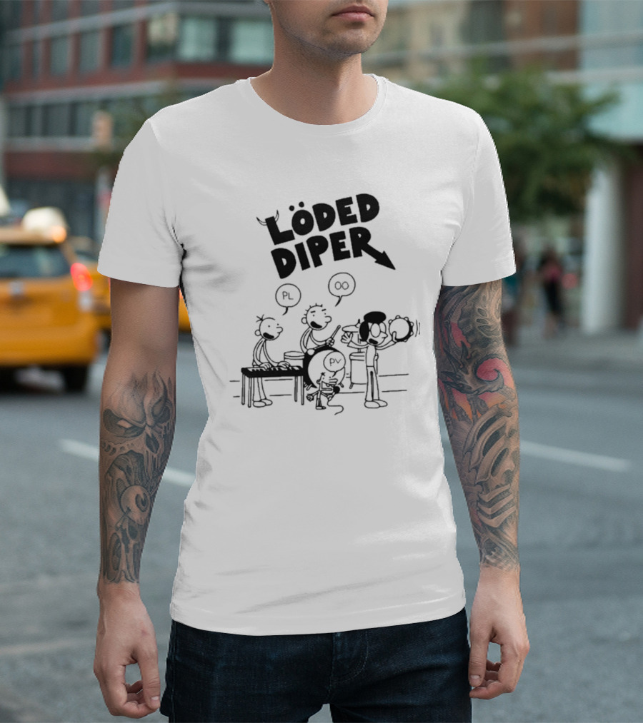 Löded Diper Rodrick Heffley Band Comic Löd Drear PL OO PV T-Shirt