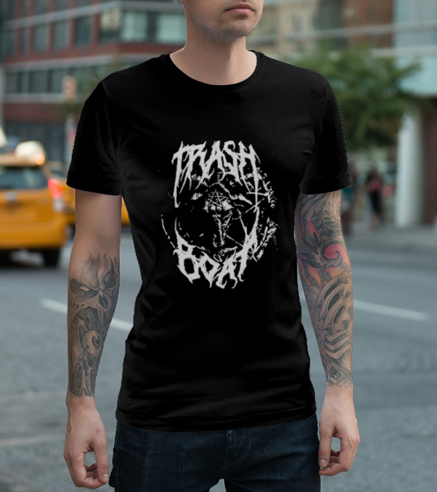 Trash Boat Halloween Occult Symbol Black T-Shirt