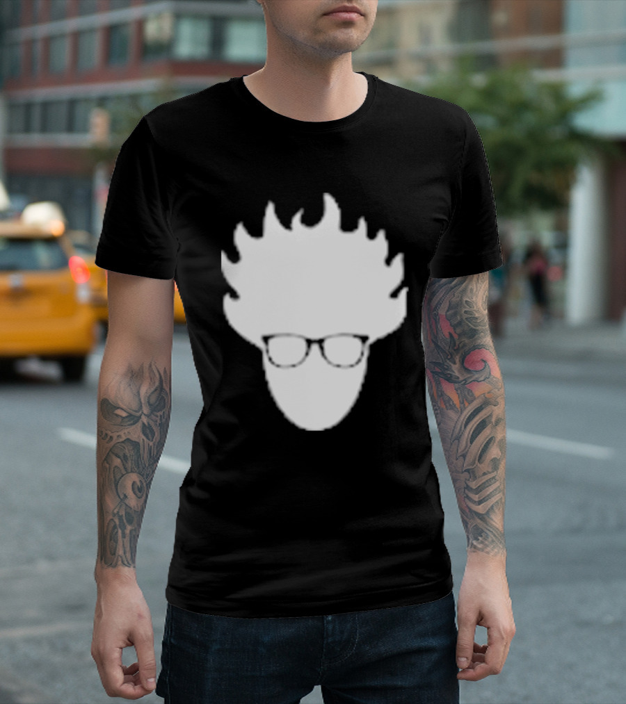 Viva Fro Iconic Glasses Silhouette Left Chest T-Shirt