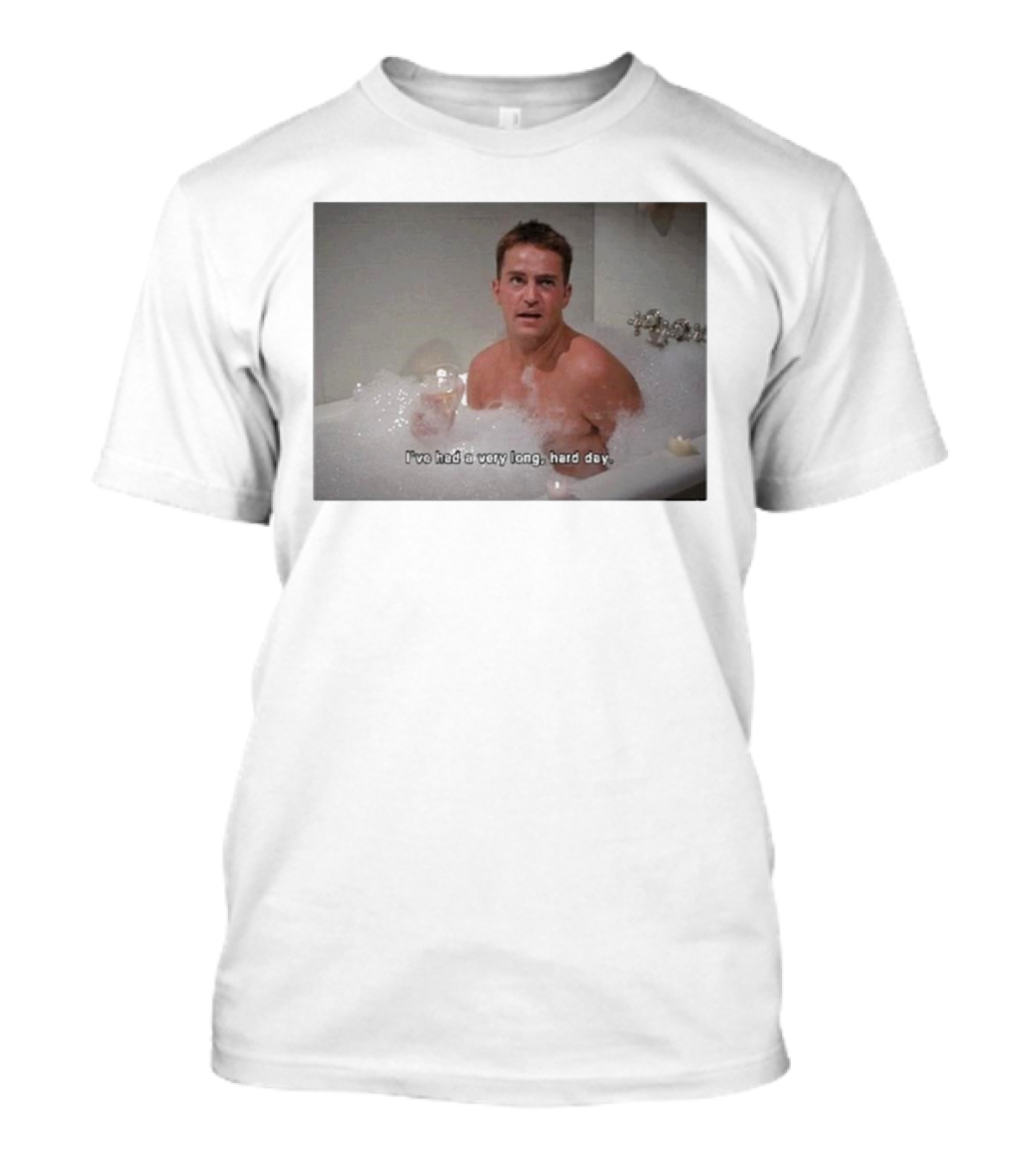 I've Had A Very Long Hard Day Friends Chandler Bing Retro Grunge Aesthetic T-Shirt