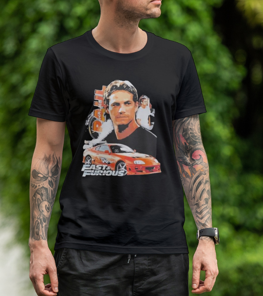 Fast And Furious Paul Walker Toyota Supra T-Shirt