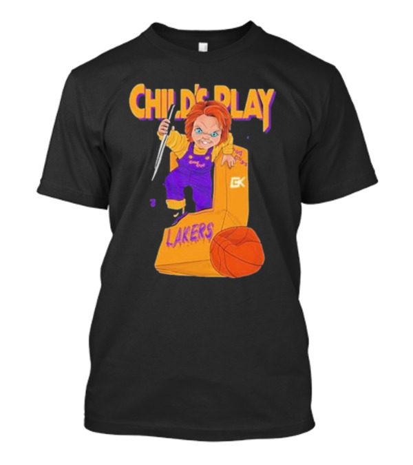 Child's Play Los Angeles Lakers Chucky Basketball Box T-Shirt