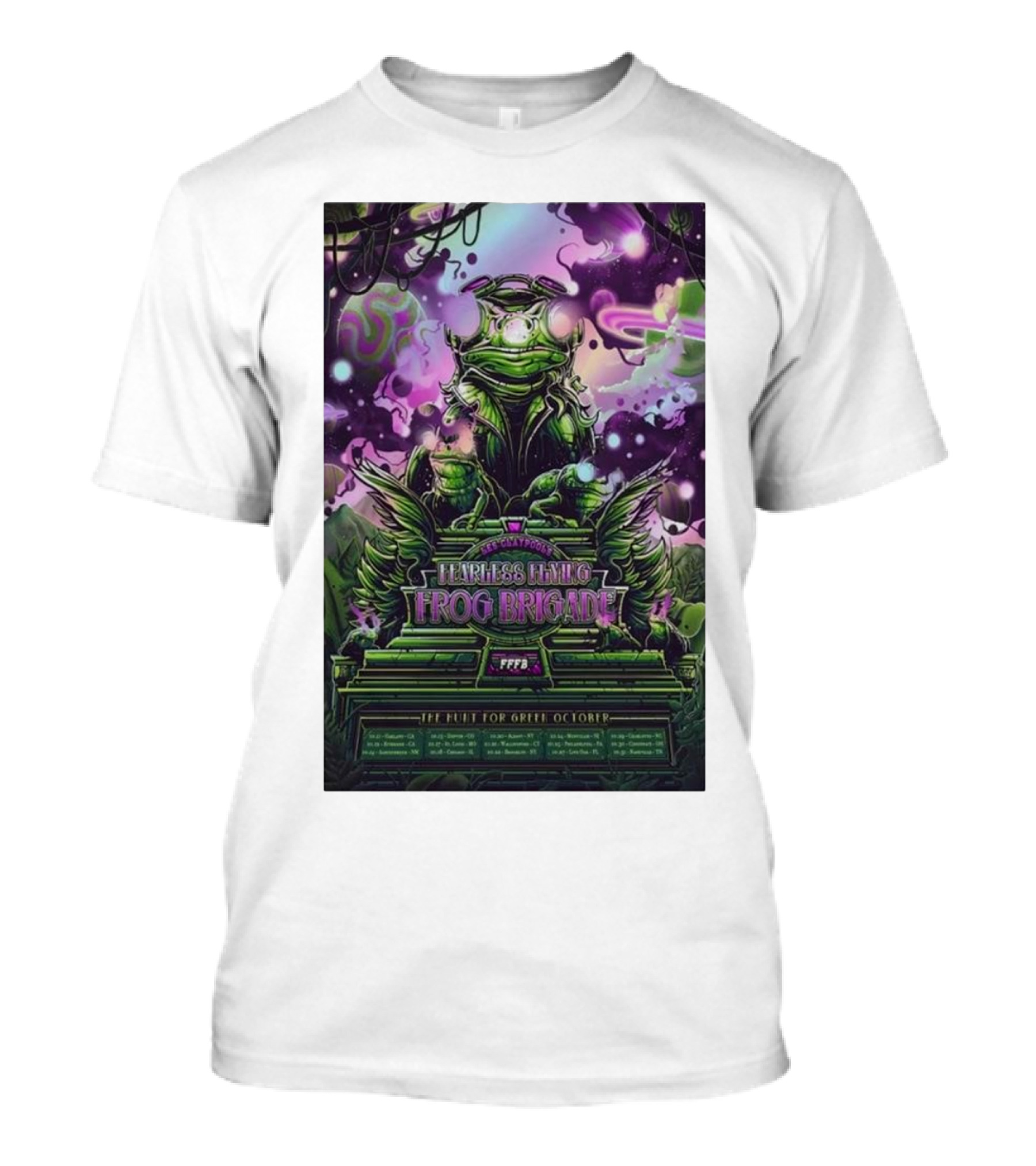 Les Claypool Fearless Flying Frog Brigade The Hunt For Green October T-Shirt