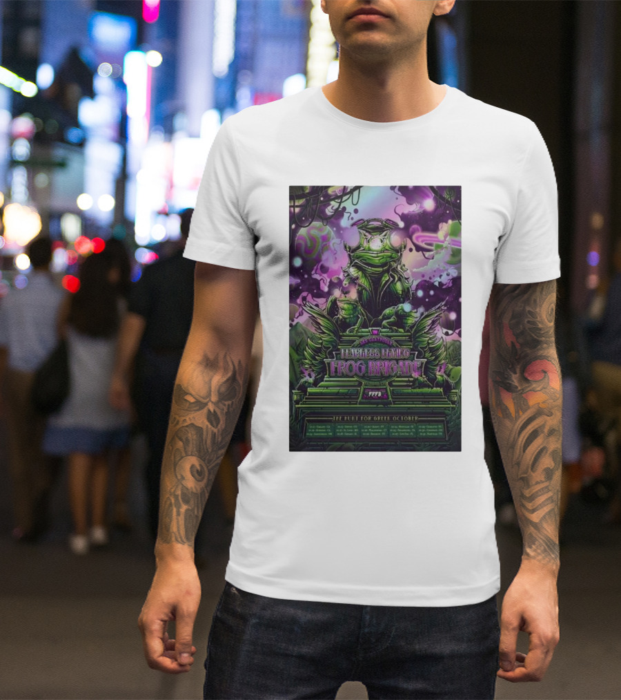 Les Claypool Fearless Flying Frog Brigade The Hunt For Green October T-Shirt