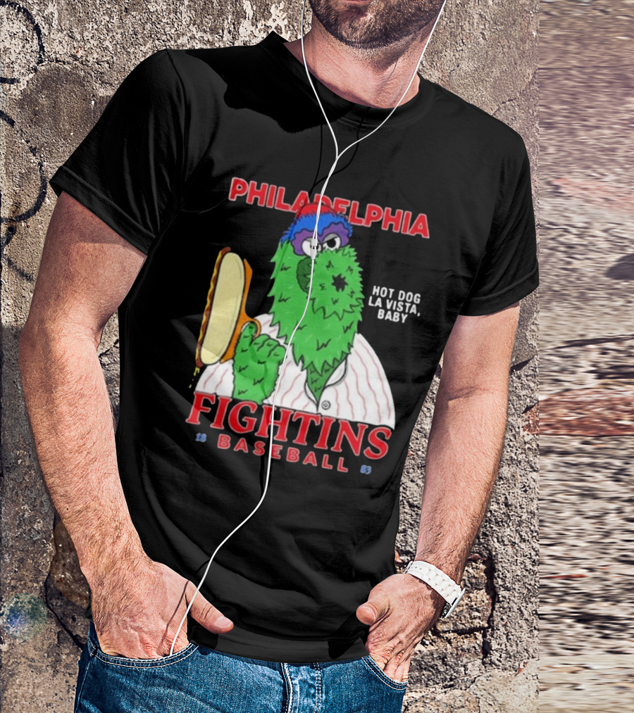 Philadelphia Phillies Phanatic Fightins Baseball Hot Dog La Vista Baby T-Shirt