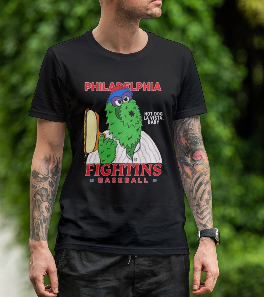 Philadelphia Phillies Phanatic Fightins Baseball Hot Dog La Vista Baby T-Shirt