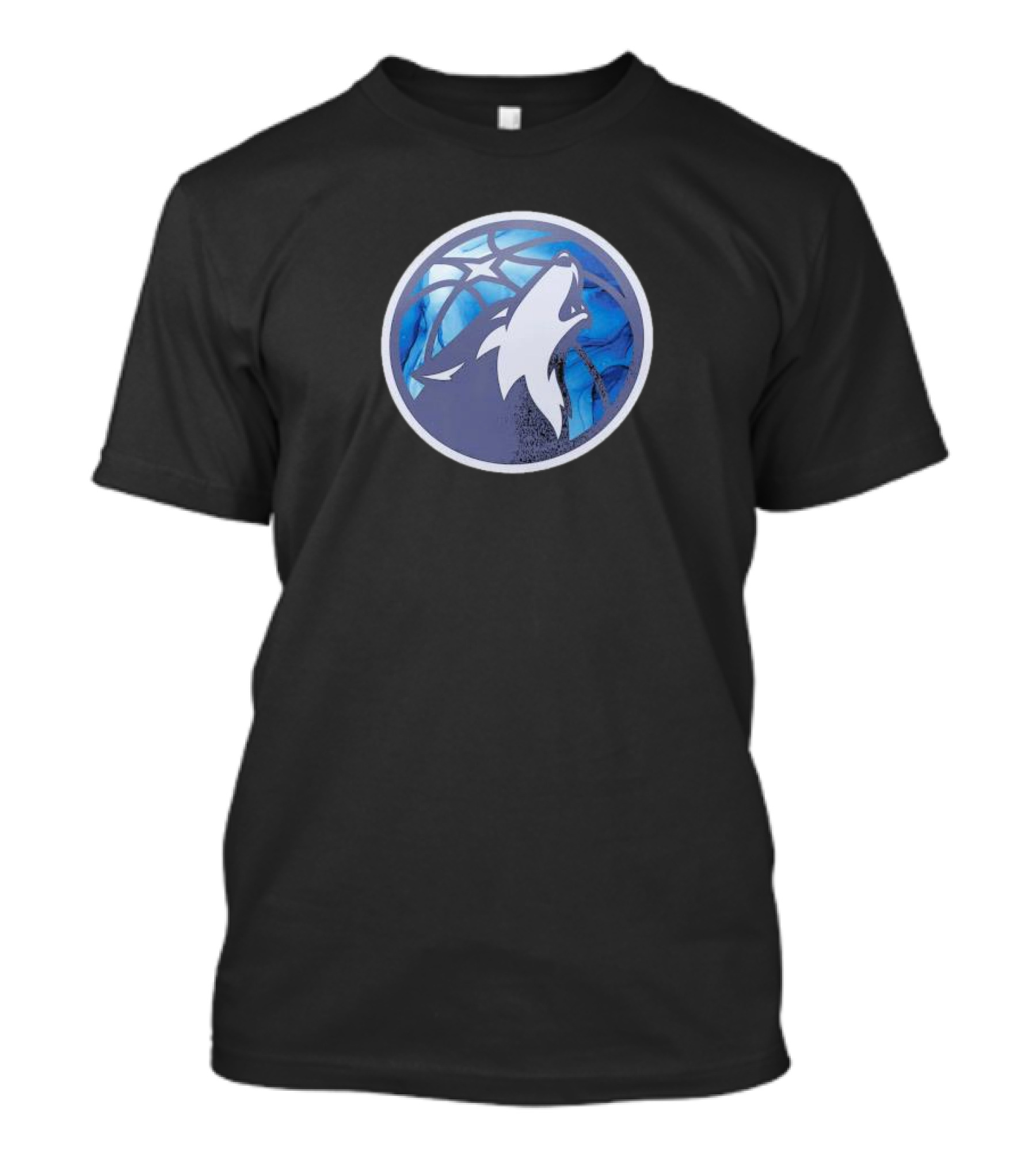 Minnesota Timberwolves 2023-24 City Edition Essential Warmup Blue Wolf Basketball T-Shirt