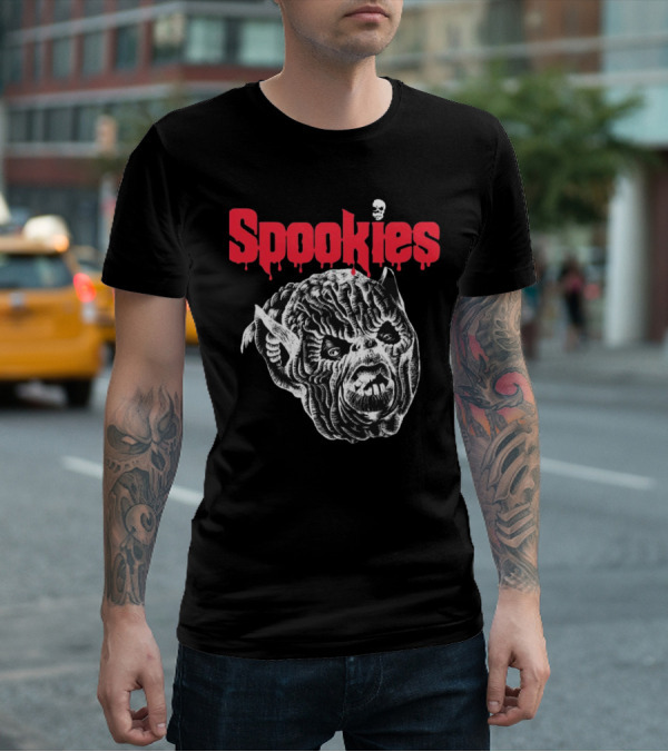 Spookies Terror Vision Creepy Monster Face Horror T-Shirt