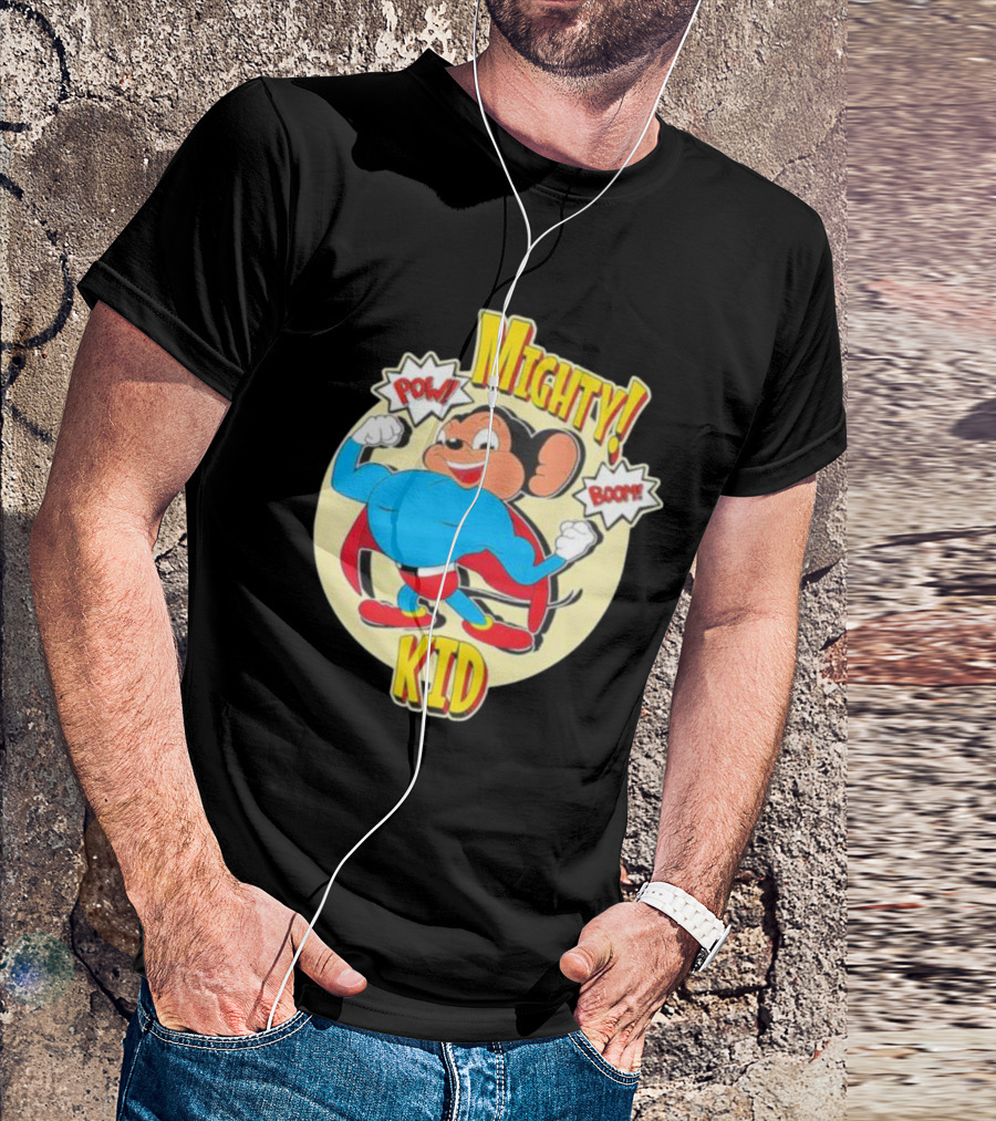 Mighty Kid Superhero Mouse Pow Boom Children's T-Shirt
