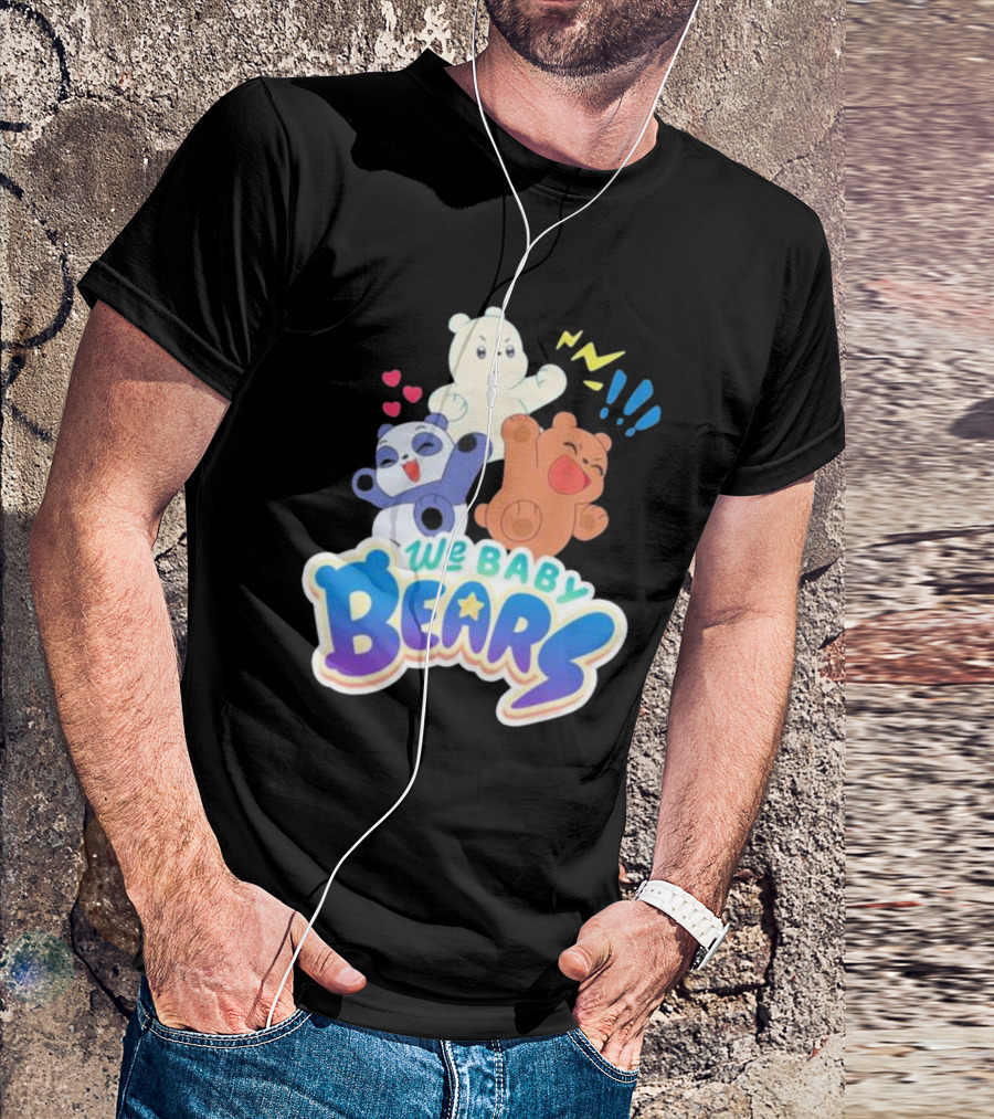 We Baby Bears Trio With Happy Expressions T-Shirt