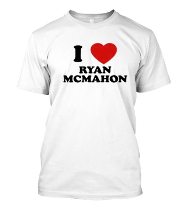 I Love Ryan McMahon Red Heart T-Shirt