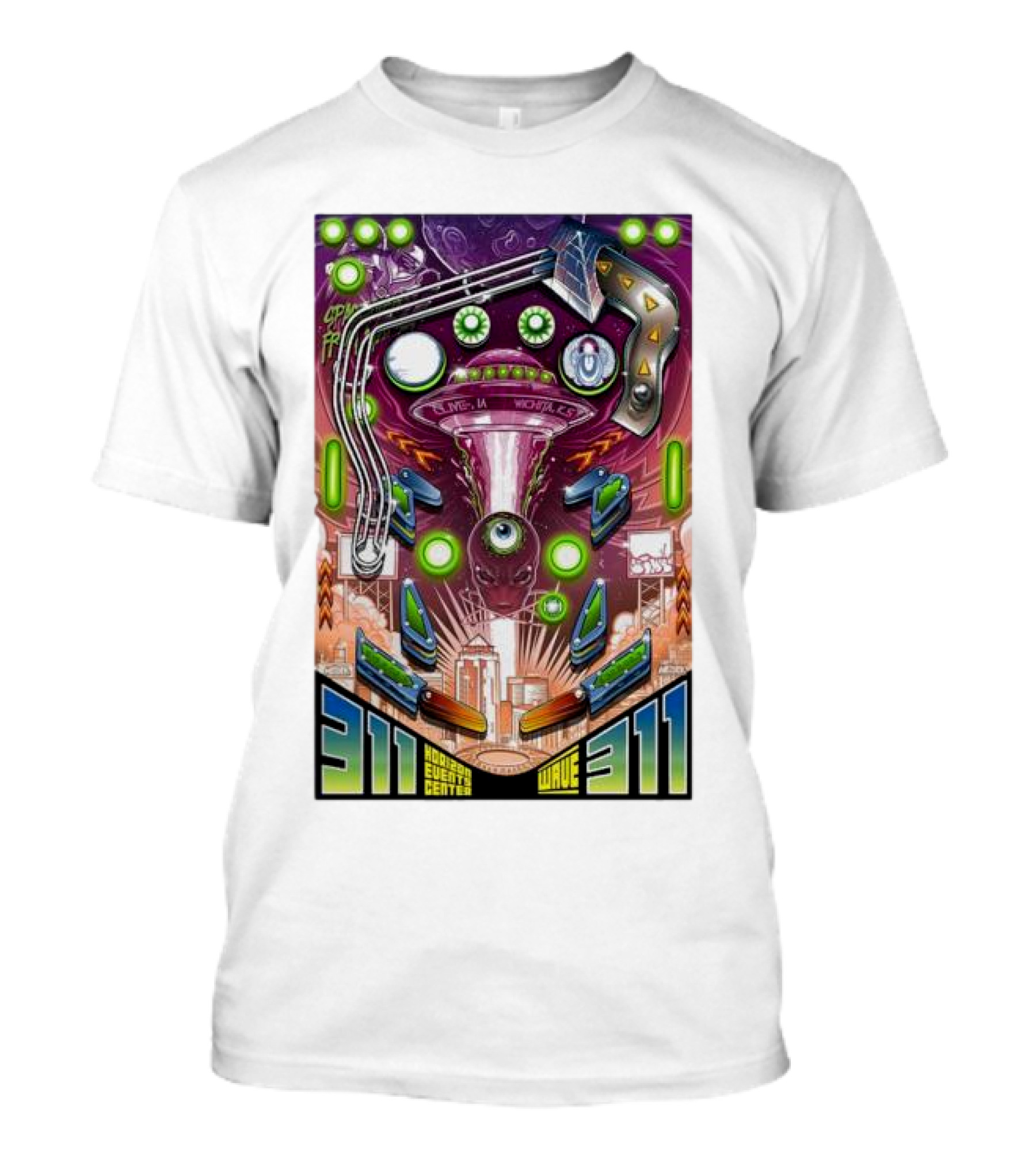 311 Playing In Wichita Hartman Events Center Wave T-Shirt