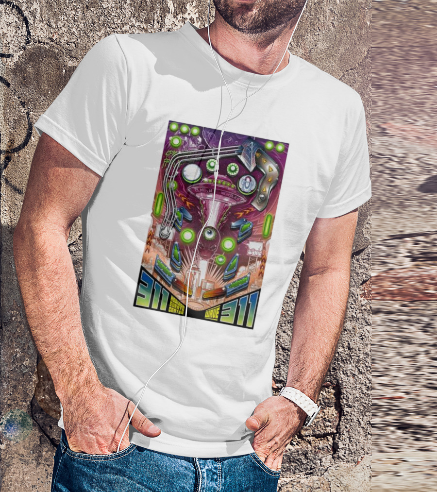311 Playing In Wichita Hartman Events Center Wave T-Shirt